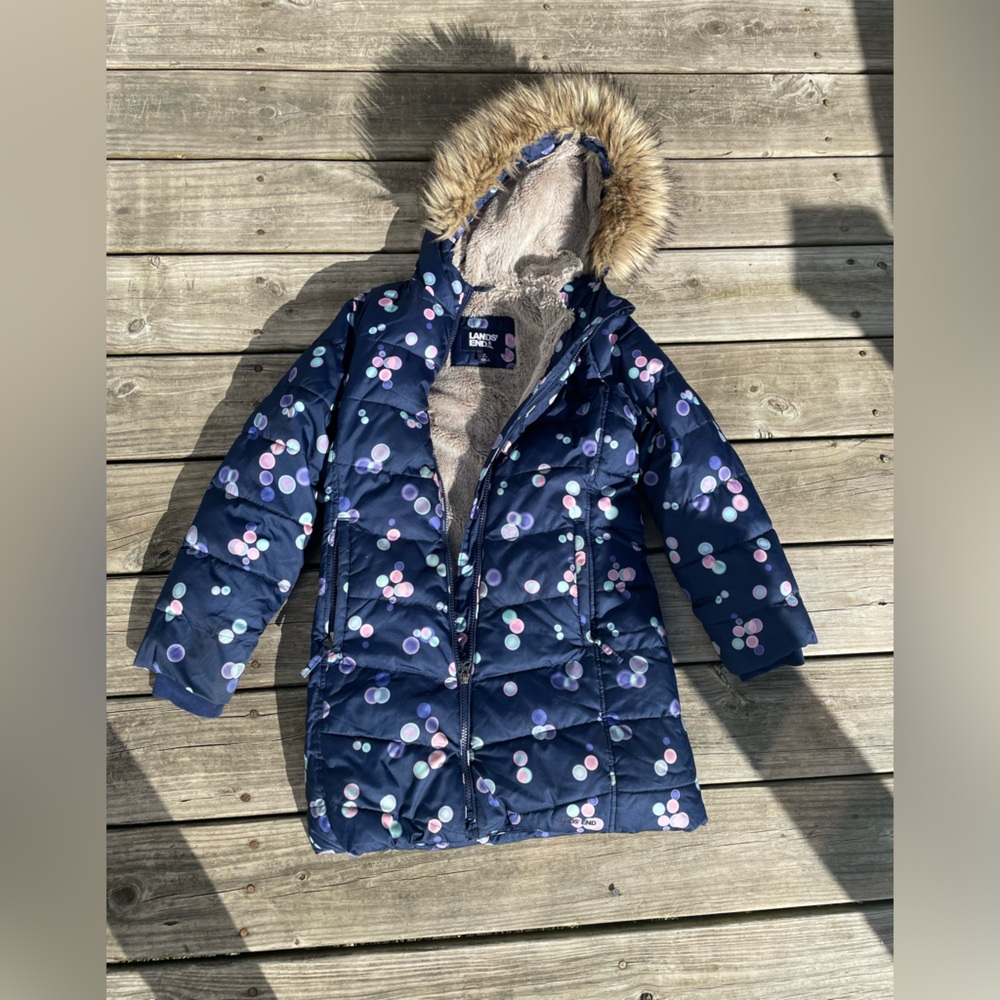 Landsend girls 7/8 winter coat